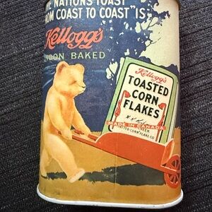 Kellogg's Vintage Style Tin Canister - Blue and Orange